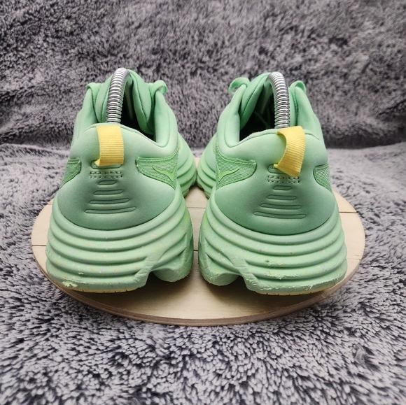 Hoka One One Bondi 8 Lime Glow Running Shoes Women's Size 9.5 - Picture 7 of 9